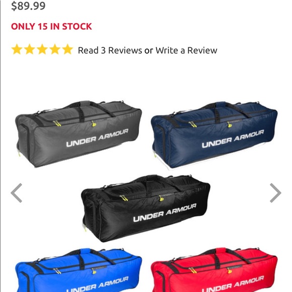 under armour blue bag